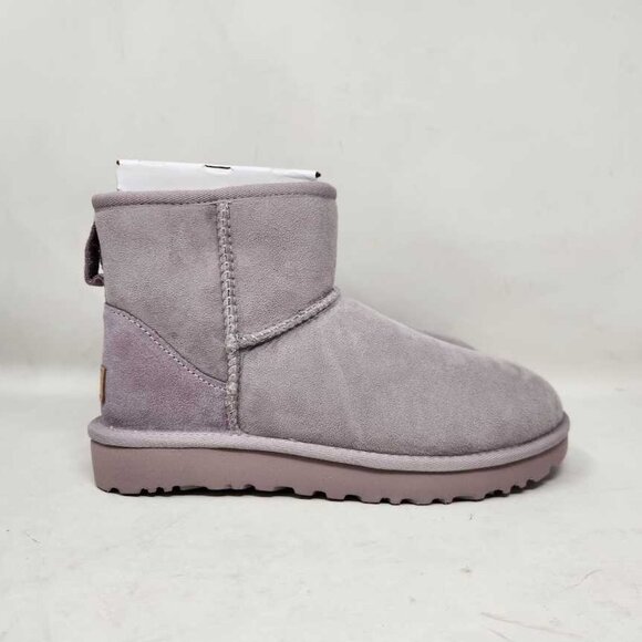 New women's 7 Ugg (from Anthropologie) Classic Mini II Boots in Pale Smoke - Picture 4 of 9